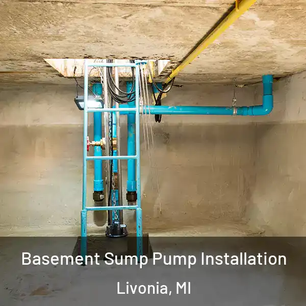  Basement Sump Pump Installation Livonia, MI